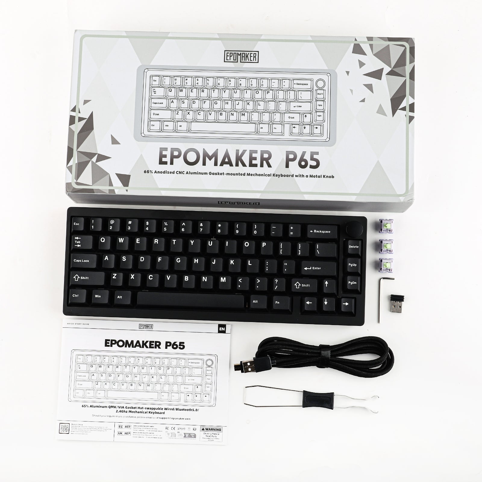 EPOMAKER P65 Tri-Mode VIA Mechanical Keyboard