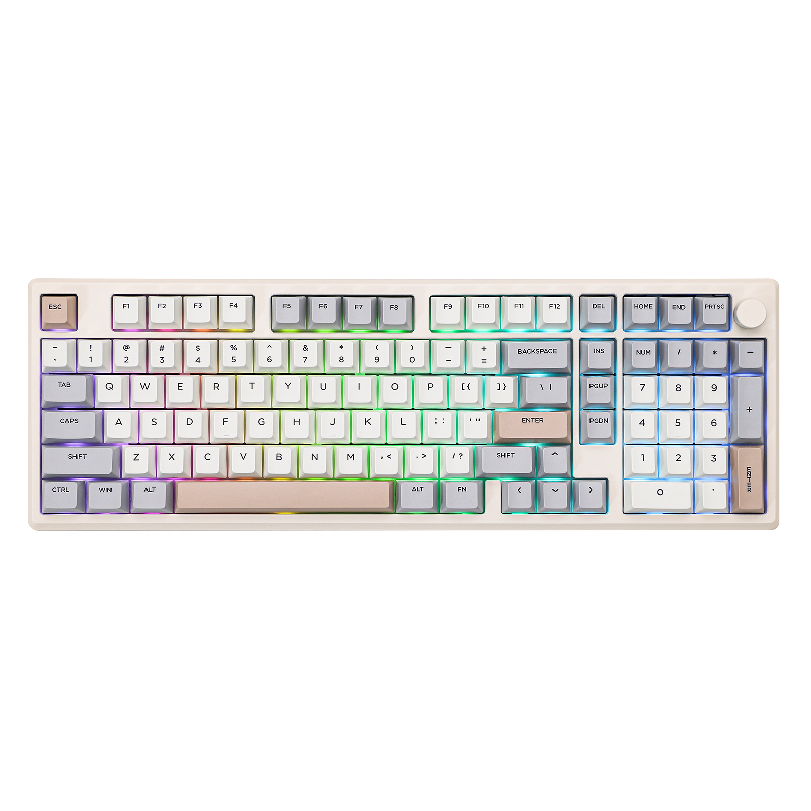 EPOMAKER Galaxy100 ホワイト wisteria switch Epomaker Galaxy100 QMK/VIA