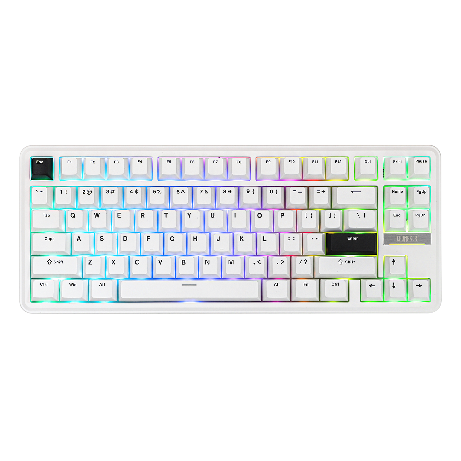 【美品】EPOMAKER TH85 ワイヤレスメカニカルキーボード　ホワイト Amazon | EPOMAKER TH85 QMK VIAワイヤレスメカニカルキーボード