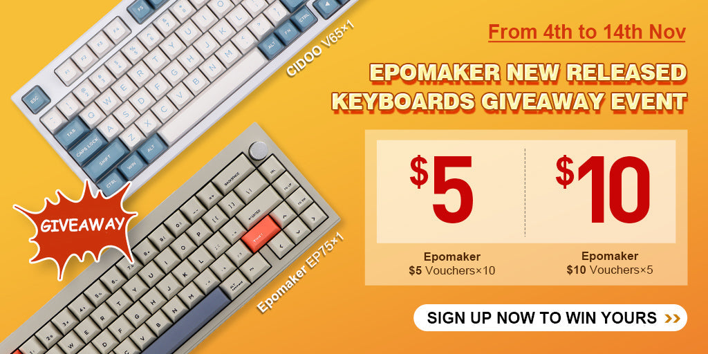 Epomaker EP75&CIDOO V65 Giveaway