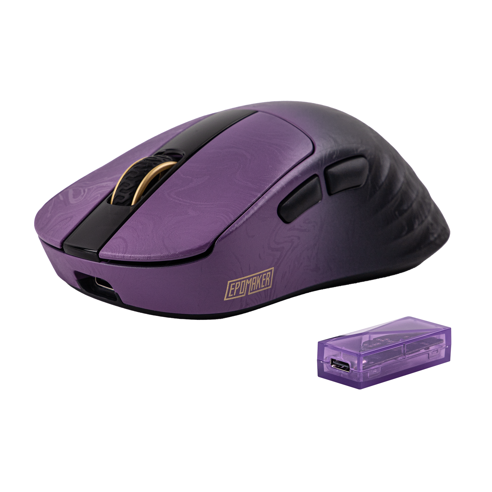 epomaker carbonis ゲーミングマウス Black Purple EPOMAKER Carbonis Mouse