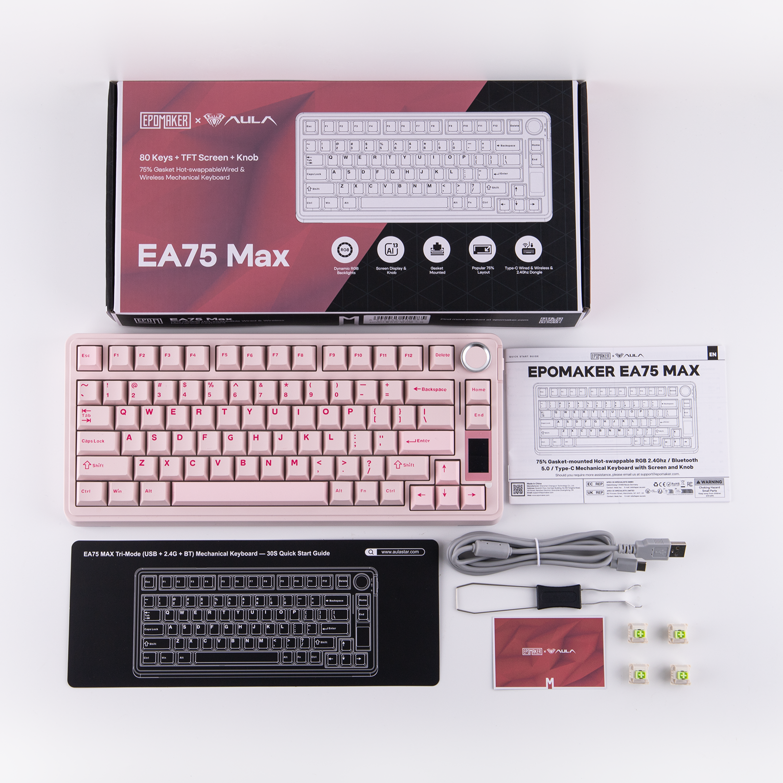 EPOMAKER x AULA EA75 MAX 75% Funtional Layout Mechanical Keyboard